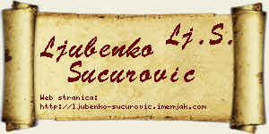 Ljubenko Šućurović vizit kartica